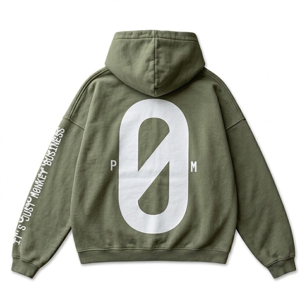 PØM ESSENTIALS — Oversized Hoodie | 460gsm Cotton Pair Of Monkeys