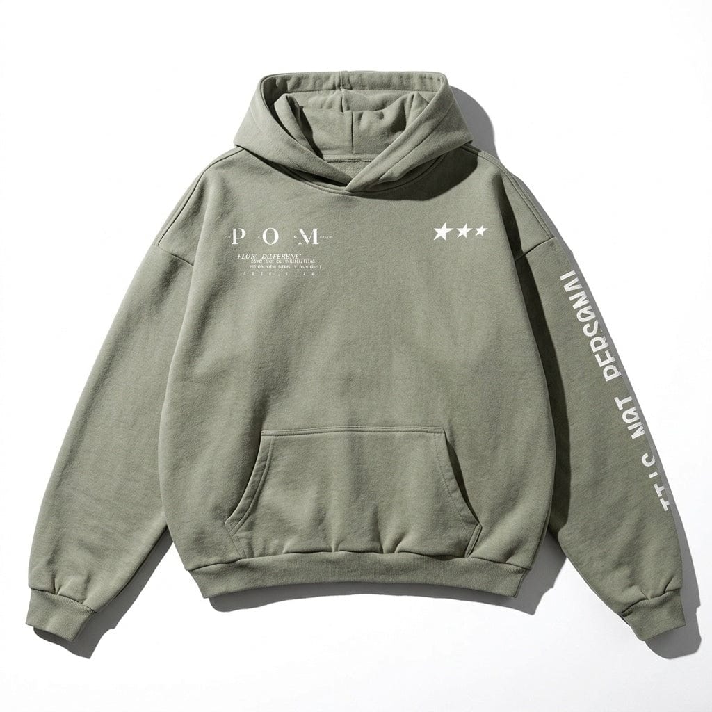 PØM ESSENTIALS — Oversized Hoodie | 460gsm Cotton Pair Of Monkeys