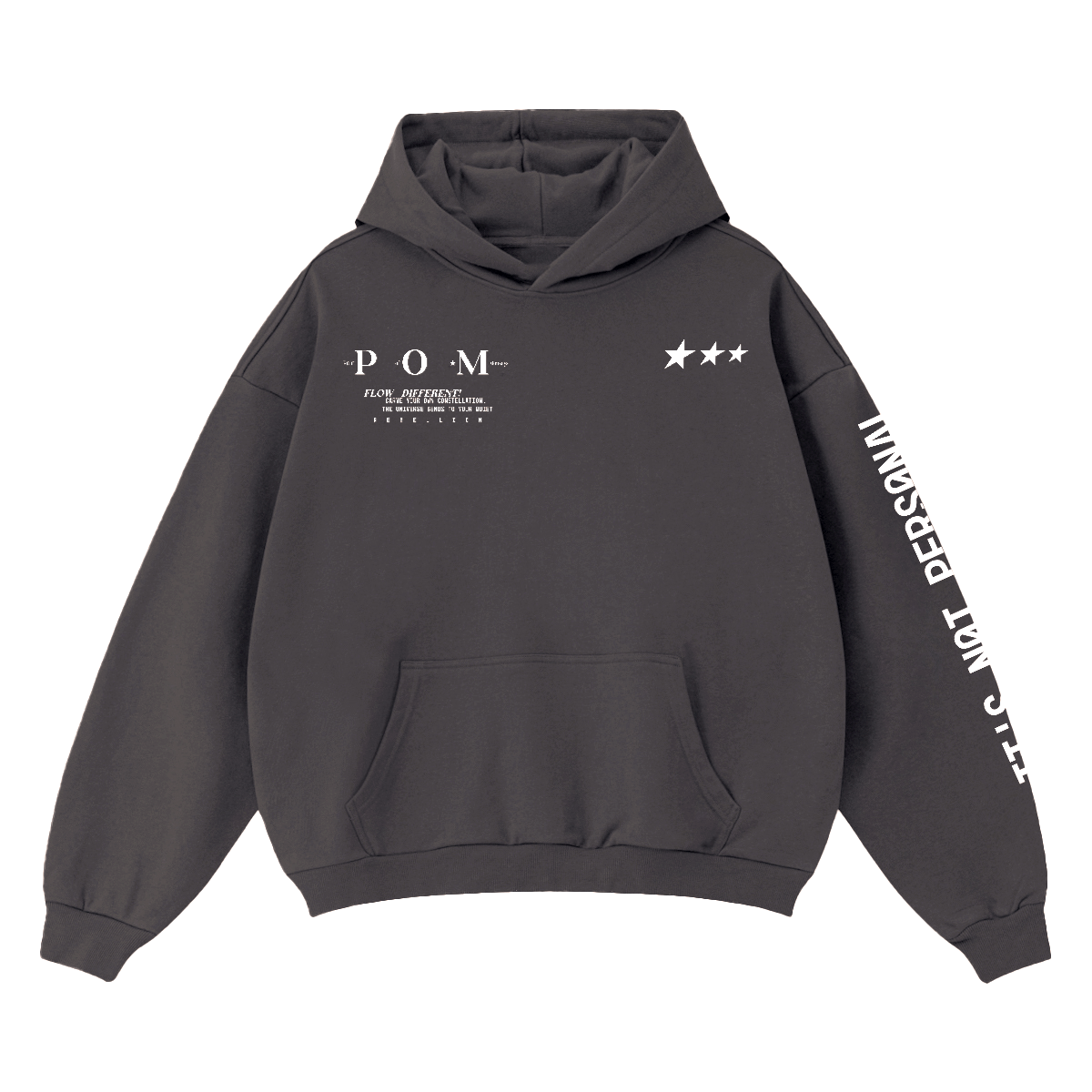 POM ESSENTIALS - Heavyweight Oversized Hoodie – Unisex Streetwear Pair Of Monkeys