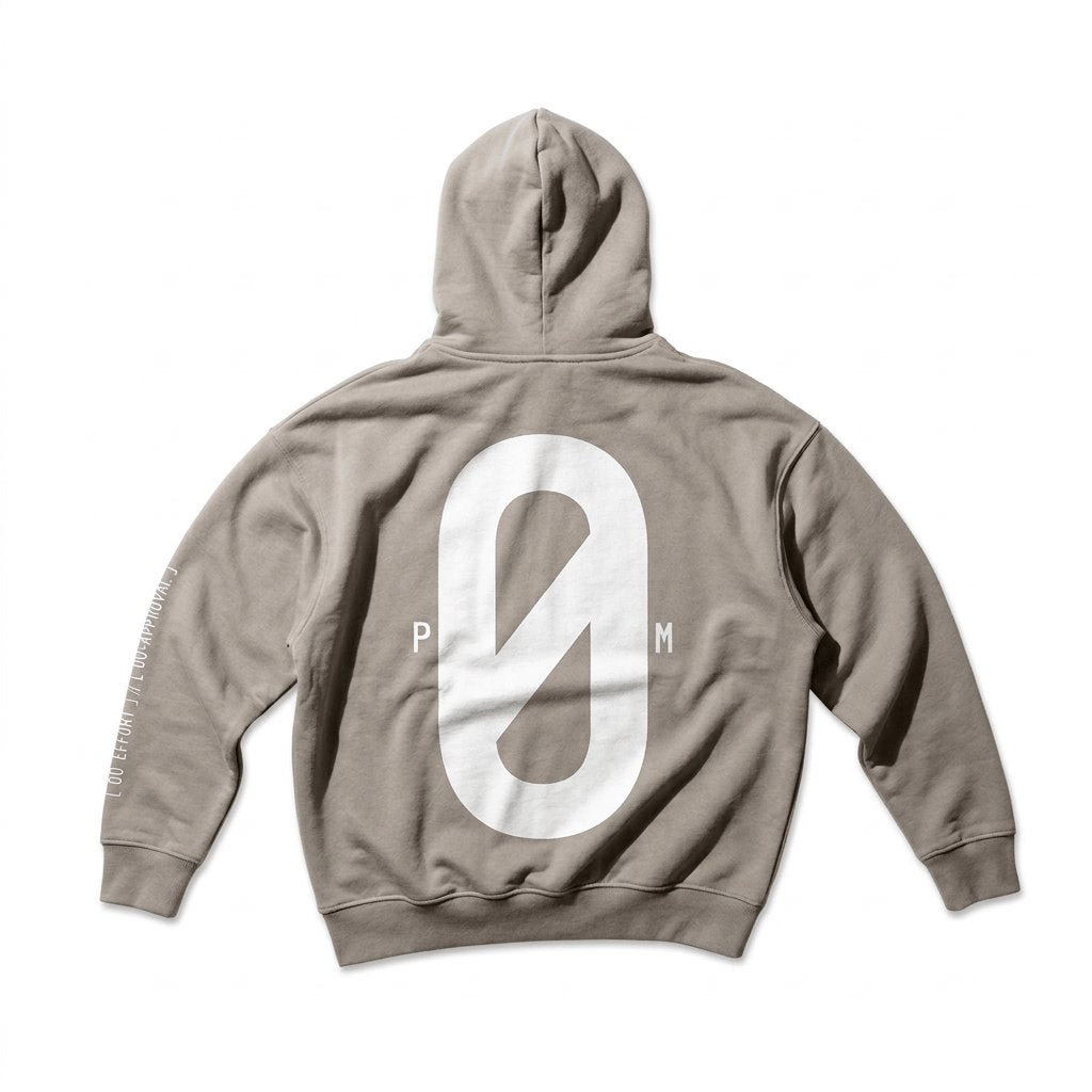 PØM ESSENTIALS — Boxy Oversized Hoodie [010] | 430gsm Heavyweight Pair Of Monkeys