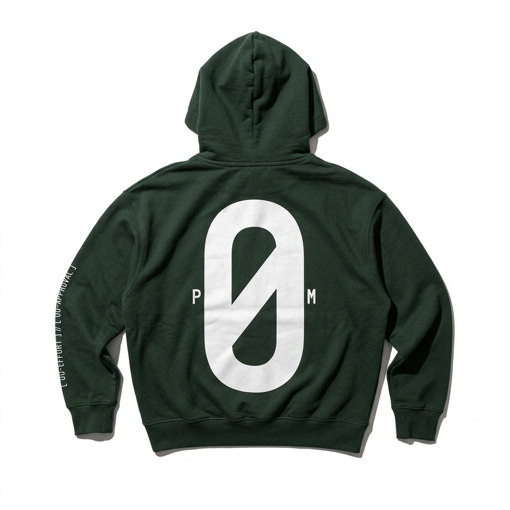 PØM ESSENTIALS — Boxy Oversized Hoodie [010] | 430gsm Heavyweight Pair Of Monkeys