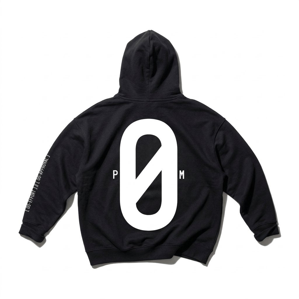 PØM ESSENTIALS — Boxy Oversized Hoodie [010] | 430gsm Heavyweight Pair Of Monkeys