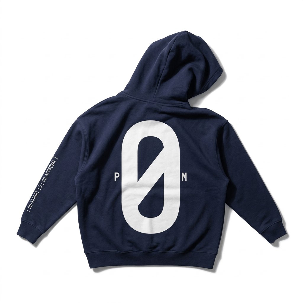 PØM ESSENTIALS — Boxy Oversized Hoodie [010] | 430gsm Heavyweight Pair Of Monkeys