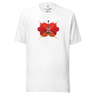 80's Revival: Modern Aesthetics. Graphic T-shirt. Flying V, Percy Style. Front Design. P2 - Pair Of Monkeys