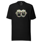 Artistic Fusion: Original Patterned Design. T-shirt. Tropical.P2 - Pair Of Monkeys