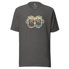 Artistic Fusion: Original Patterned Design. T-shirt. Tropical.P2 - Pair Of Monkeys