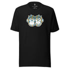 Artistic Fusion: Original Patterned  Designs. T-shirt. Cubes 1. P2 - Pair Of Monkeys