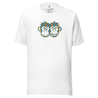 Artistic Fusion: Original Patterned  Designs. T-shirt. Cubes 1. P2 - Pair Of Monkeys