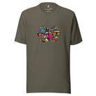 Artistic Fusion: Original Patterned  Designs. T-shirt. Graffiti - Pair Of Monkeys