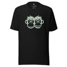 Artistic Fusion: Original Patterned  Designs. T-shirt. Skulls. P2 - Pair Of Monkeys