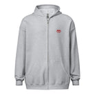 Artistic Fusion: Original Patterned Designs. Zip hoodie.Cubes1.P2 - Pair Of Monkeys