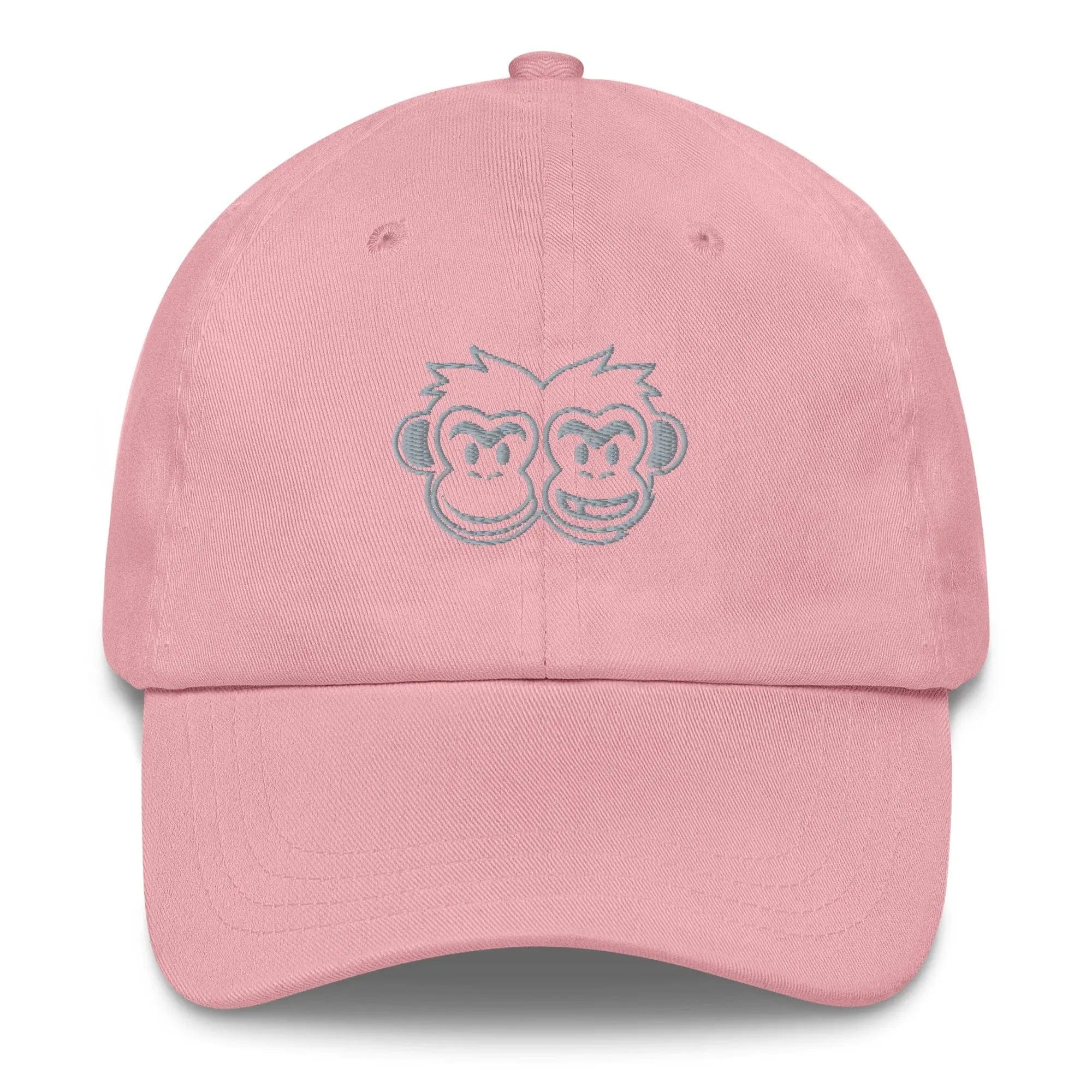 Dad hat: Outline Monkey - Pair Of Monkeys