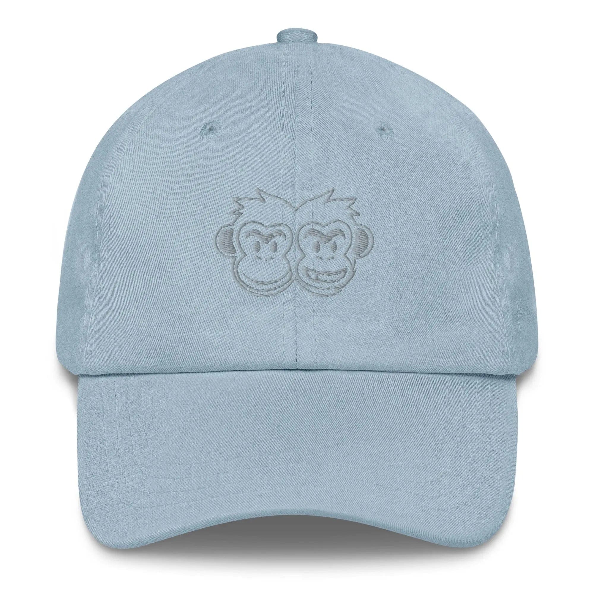 Dad hat: Outline Monkey - Pair Of Monkeys