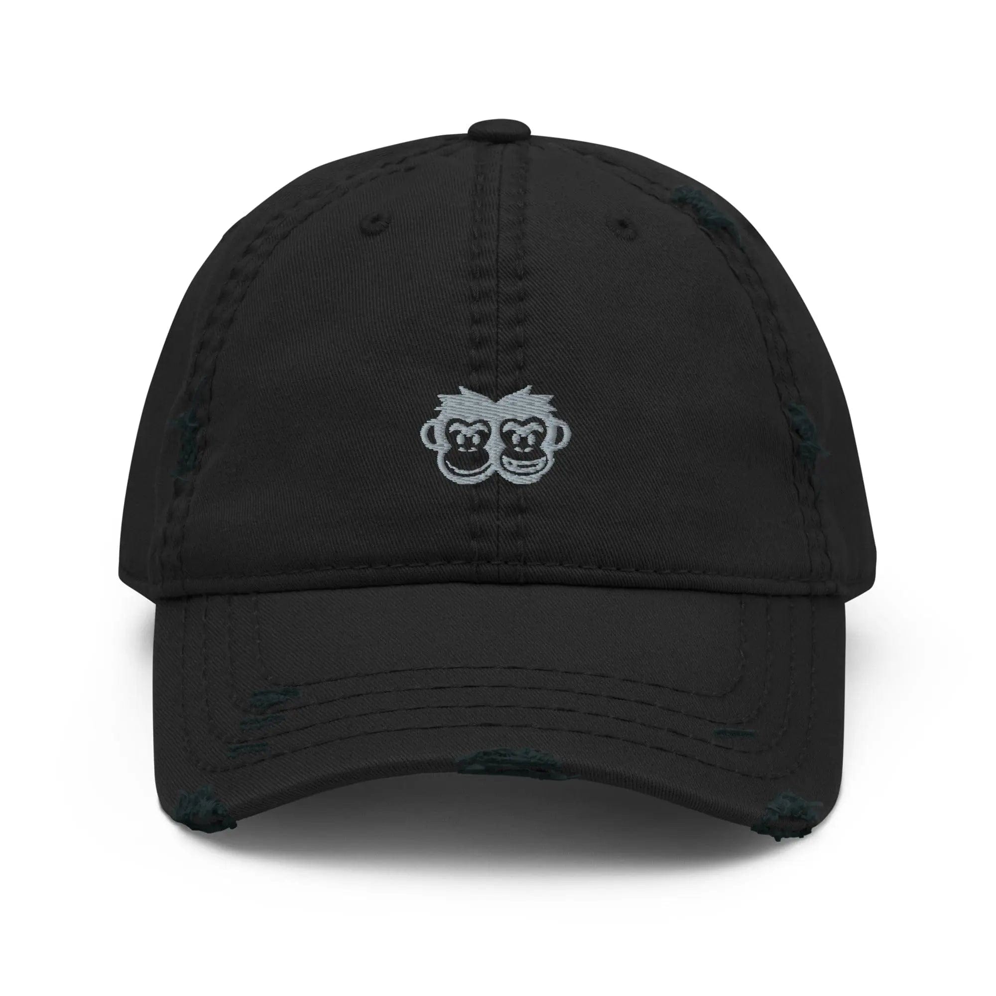 Distressed Dad Hat: Basic Monkey - Pair Of Monkeys