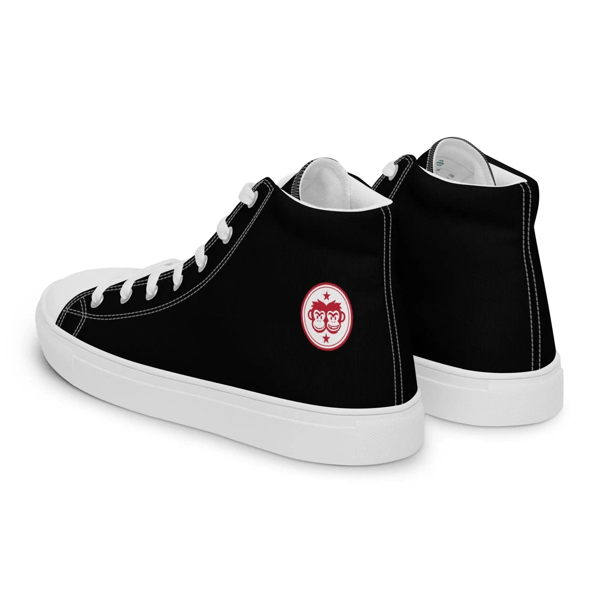 MB: Men’s high top PM logo - Black - Pair Of Monkeys