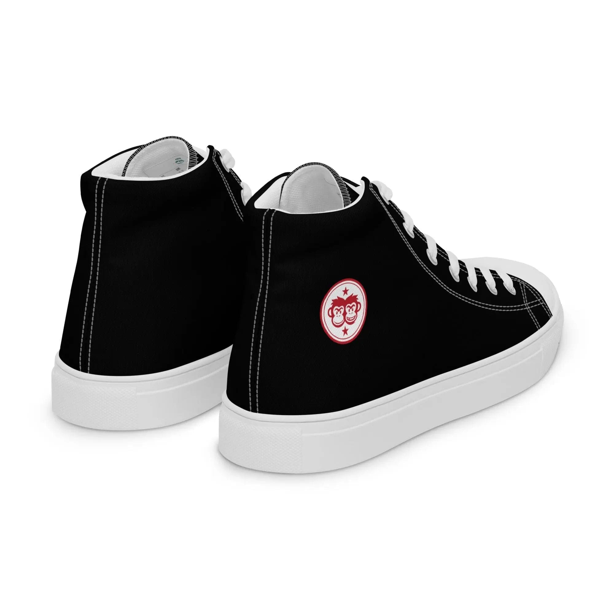 MB: Men’s high top PM logo - Black - Pair Of Monkeys