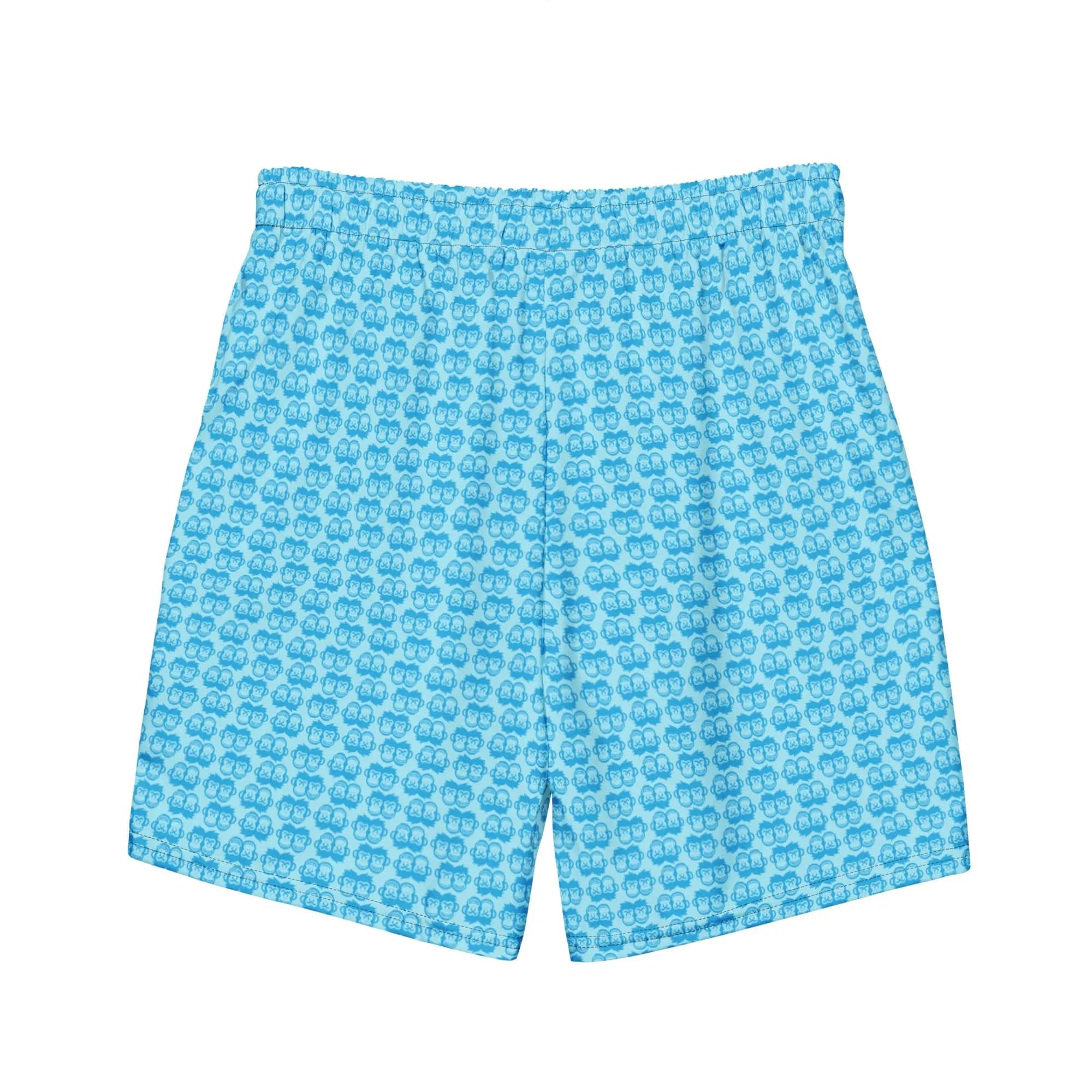 MB: Pattern Men's swim trunks - Soft Blue - Pair Of Monkeys