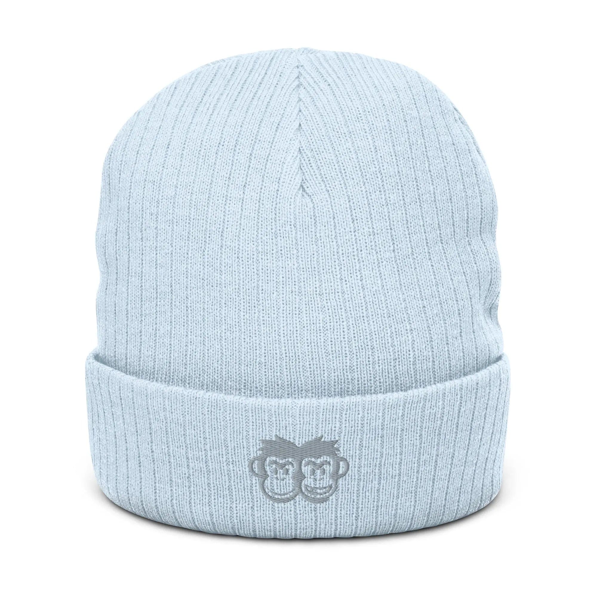 Ribbed knit beanie: Monkeys - Pair Of Monkeys