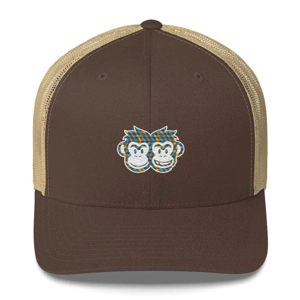 Trucker Cap: Cubes 1 - Pair Of Monkeys