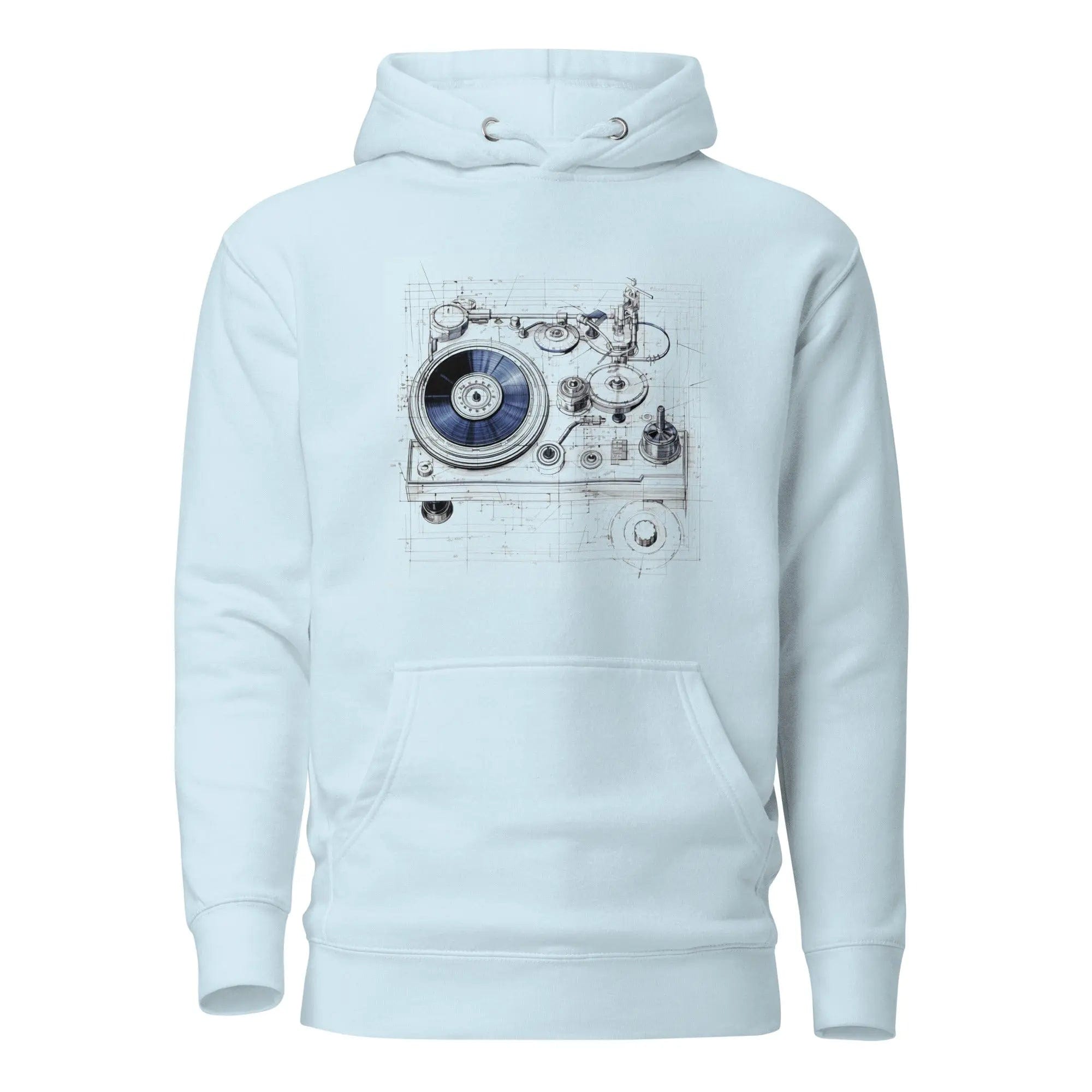 Vintage Vibes: Iconic Hoodie. Turntable. P2 - Pair Of Monkeys