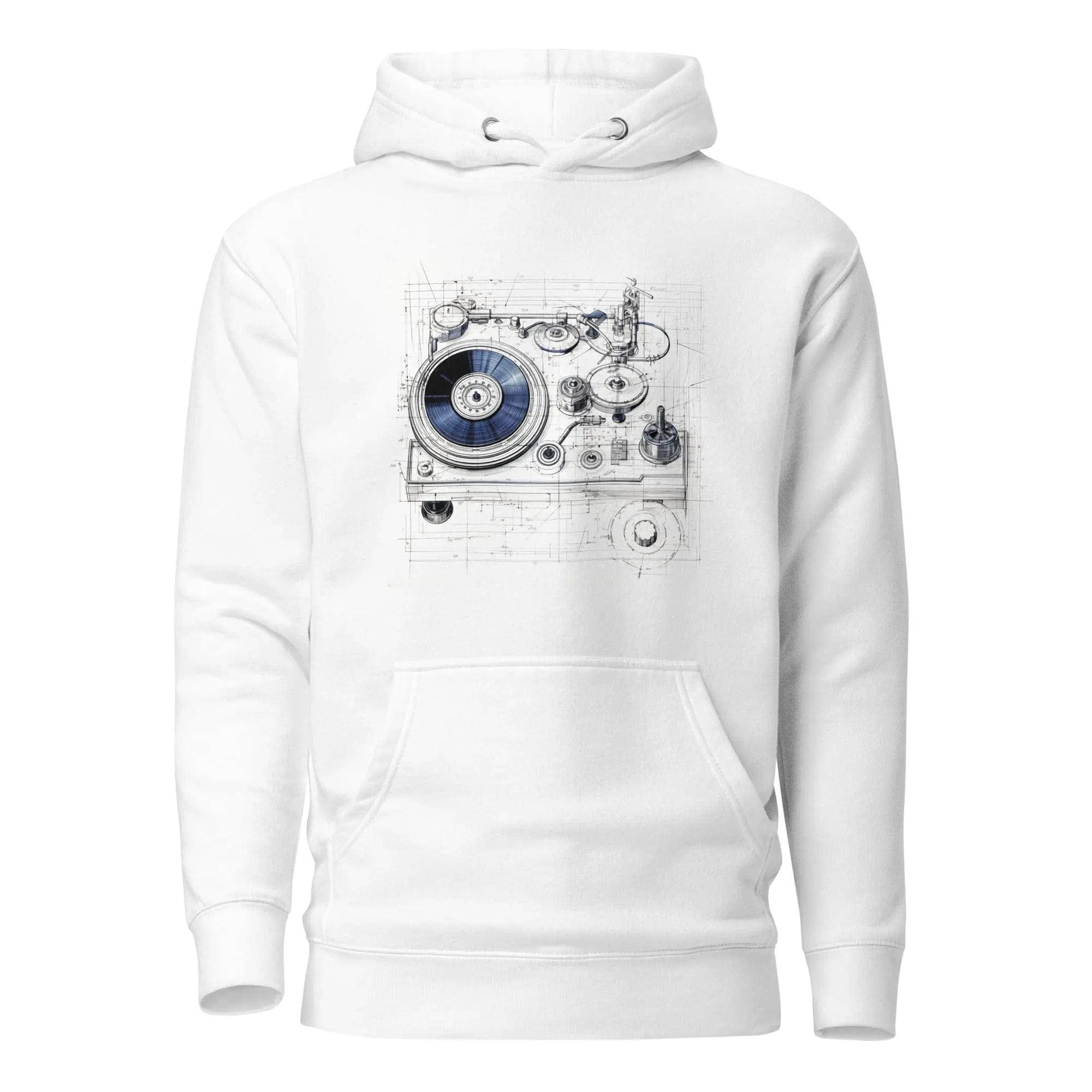 Vintage Vibes: Iconic Hoodie. Turntable. P2 - Pair Of Monkeys
