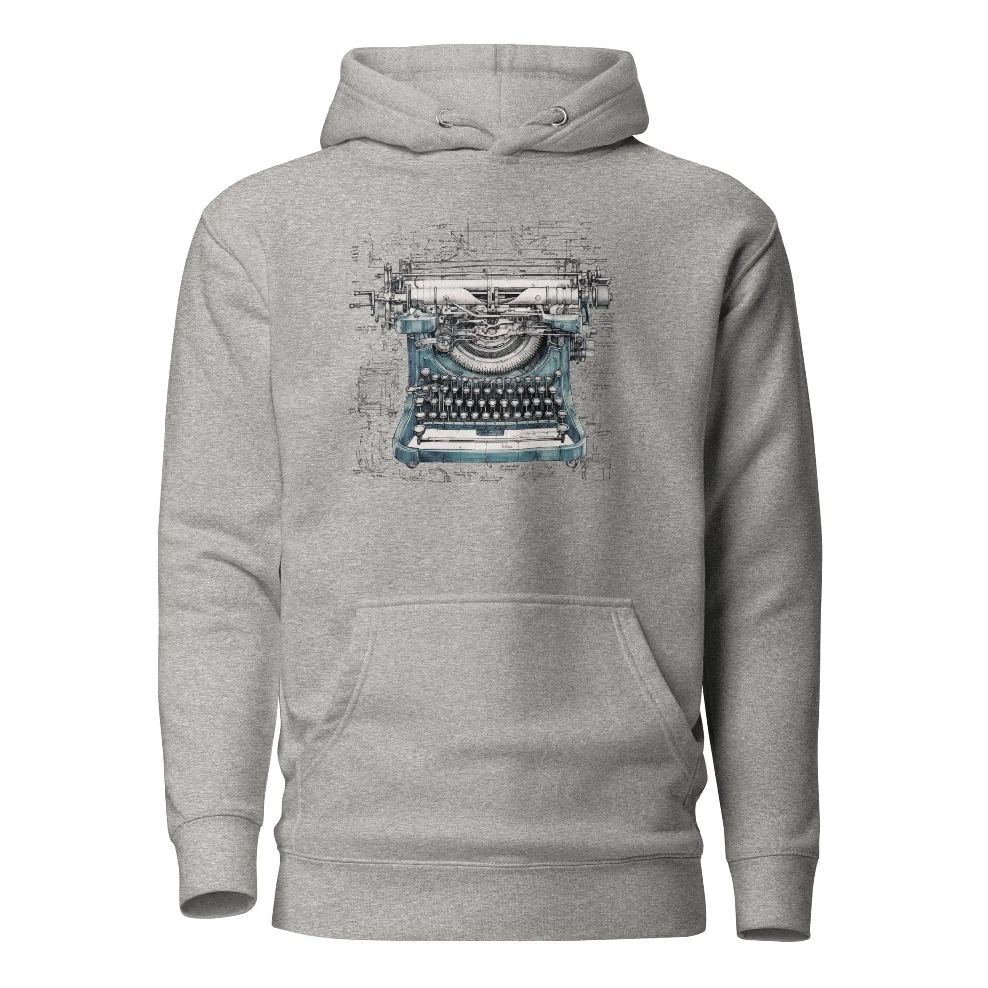 Vintage Vibes: Iconic Hoodie. Typewriter. P2 - Pair Of Monkeys