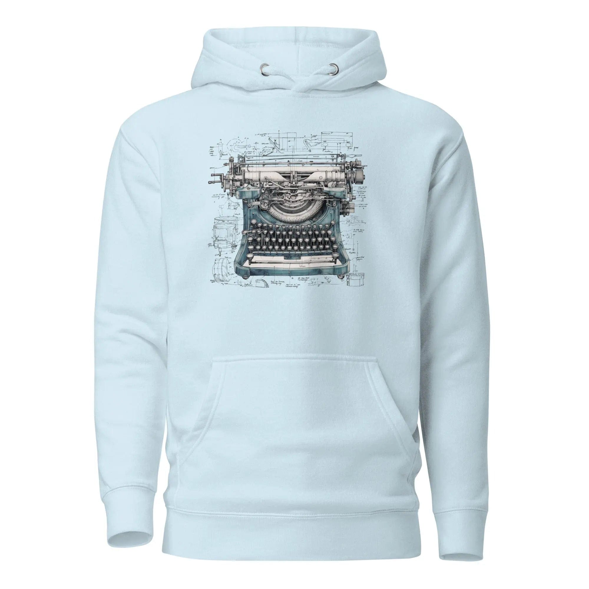 Vintage Vibes: Iconic Hoodie. Typewriter. P2 - Pair Of Monkeys