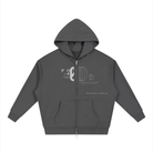PØM ESSENTIALS — Ø Full Zip Hoodie [023] | 430gsm Cotton-Poly Pair Of Monkeys