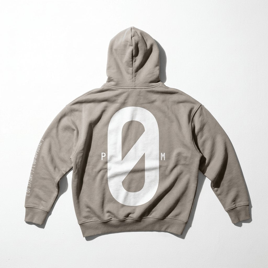 PØM ESSENTIALS — Boxy Oversized Hoodie [010] | 430gsm Heavyweight Pair Of Monkeys