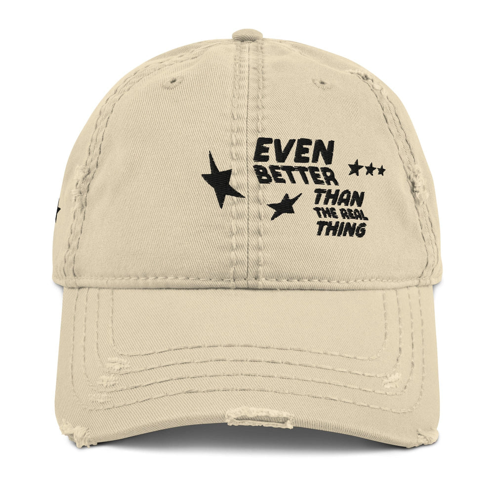 PØM ORIGINS — Distressed Dad Hat [002] | 6-Panel Cotton Twill Pair Of Monkeys