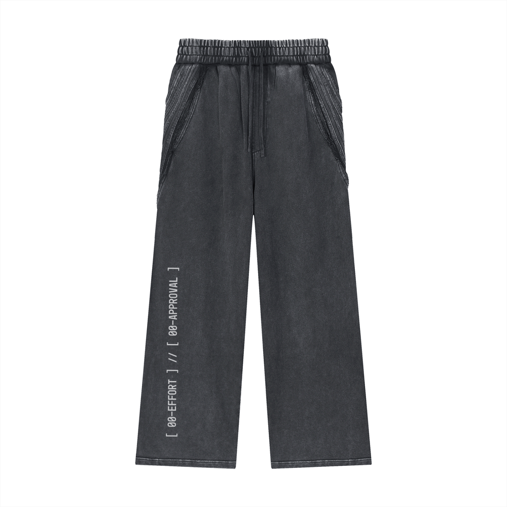 PØM ESSENTIALS — Snow Washed Sweatpants [015] | 420gsm Cotton Pair Of Monkeys