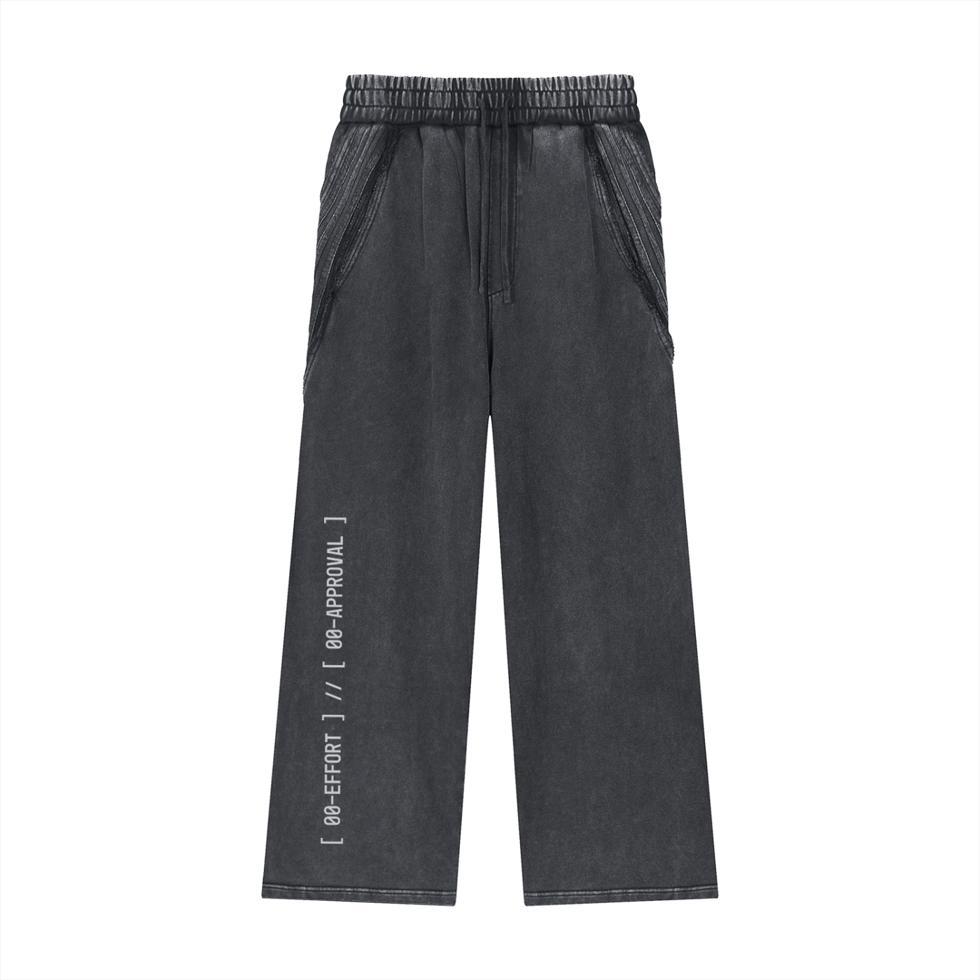 Snow Washed Tape Raw Edge Sweatpants ODMPOD