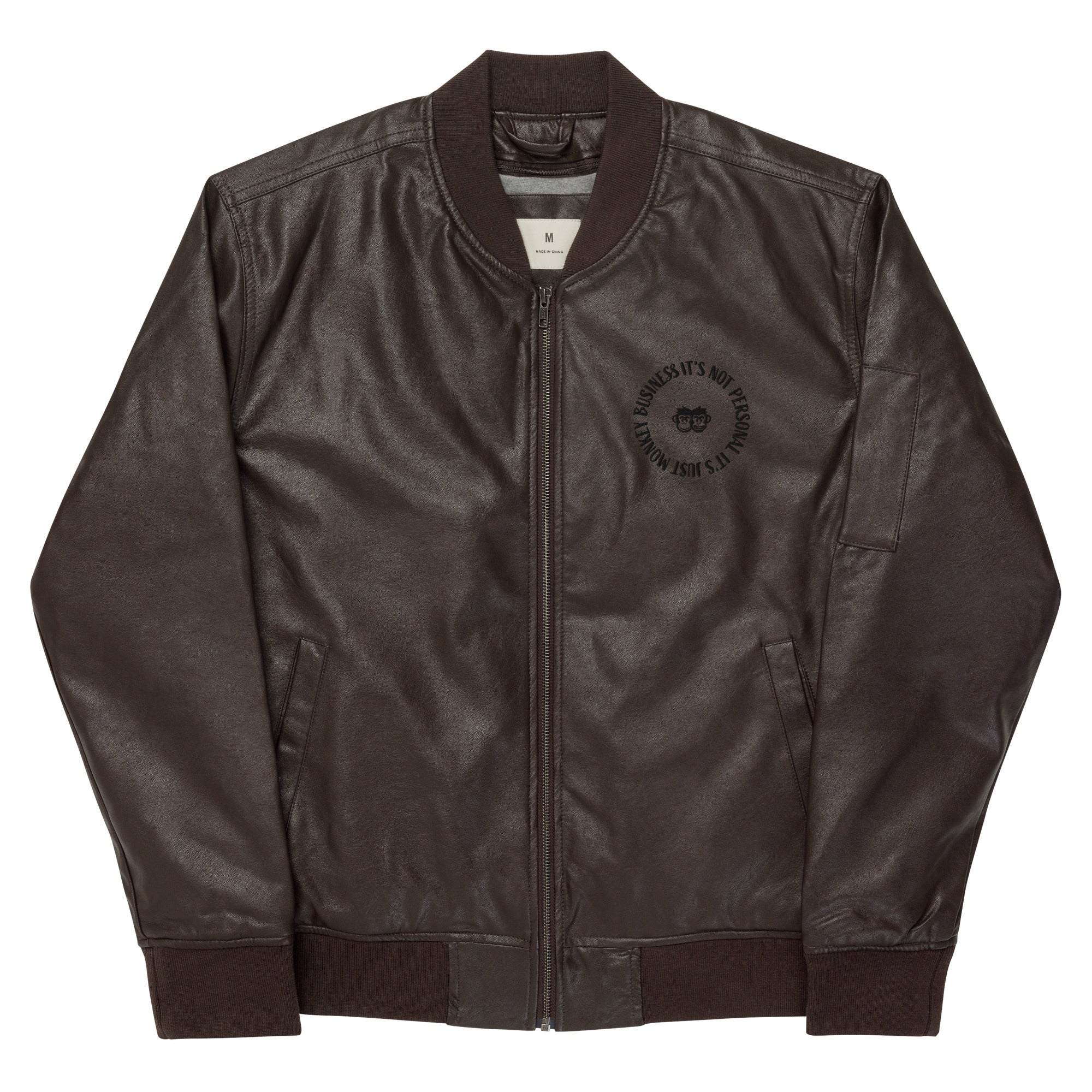 Leather Bomber Jacket | Black Bomber Jacket | Pair Of Monkeys