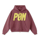 PØM ESSENTIALS — Cropped Zip-Up Hoodie | 460gsm Cotton Fleece Pair Of Monkeys