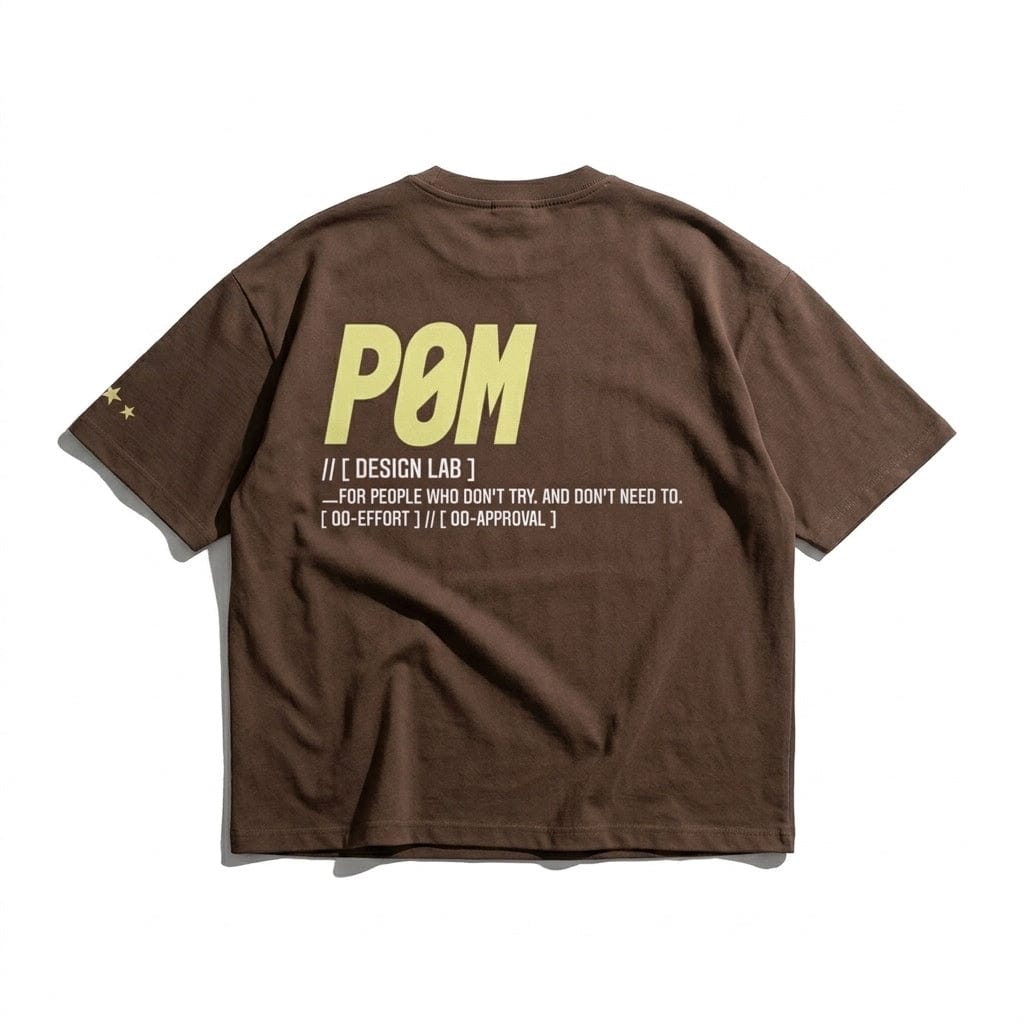 PØM ESSENTIALS — Oversized Boxy T-Shirt Pair Of Monkeys