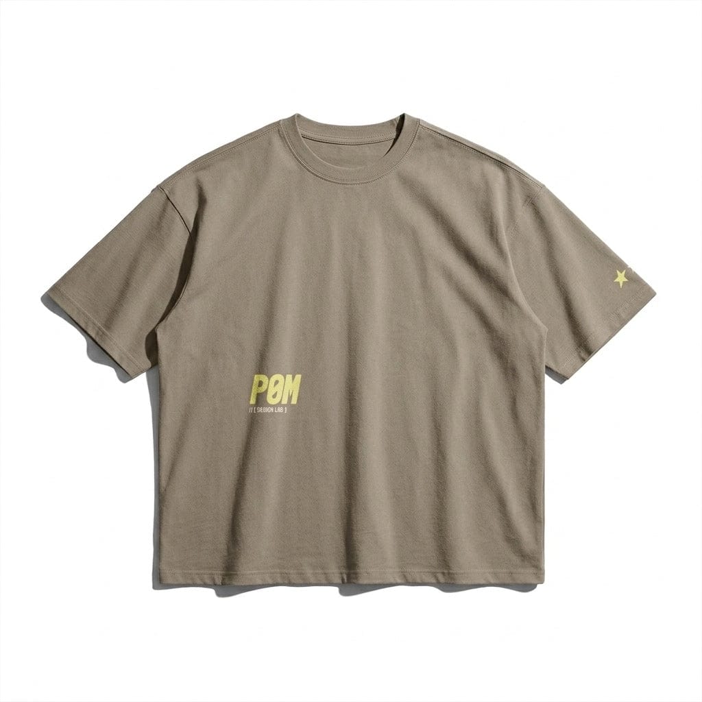 PØM ESSENTIALS — Oversized Boxy T-Shirt Pair Of Monkeys
