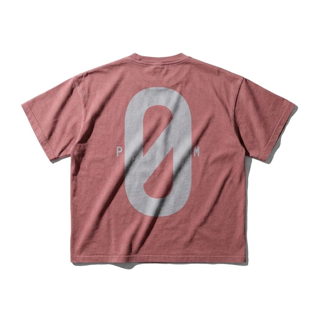 PØM ESSENTIALS — Enzyme Washed T-Shirt | 250gsm Cotton Pair Of Monkeys