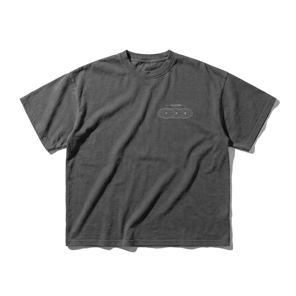 PØM ESSENTIALS — Enzyme Washed T-Shirt | 250gsm Cotton Pair Of Monkeys