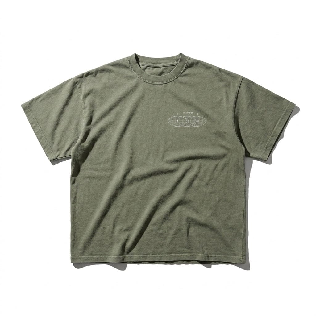 PØM ESSENTIALS — Enzyme Washed T-Shirt | 250gsm Cotton Pair Of Monkeys