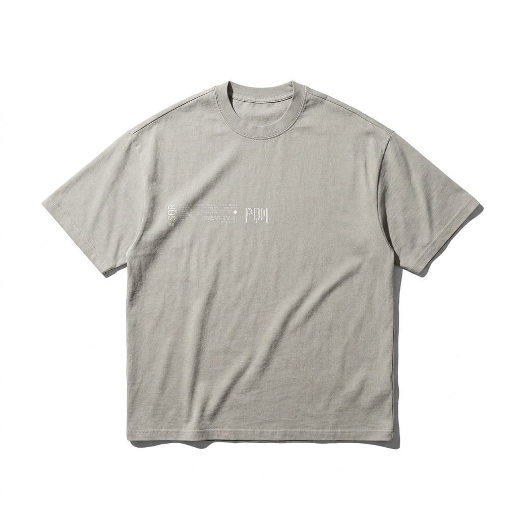PØM ESSENTIALS — Barcode T-Shirt | 330gsm Cotton Pair Of Monkeys