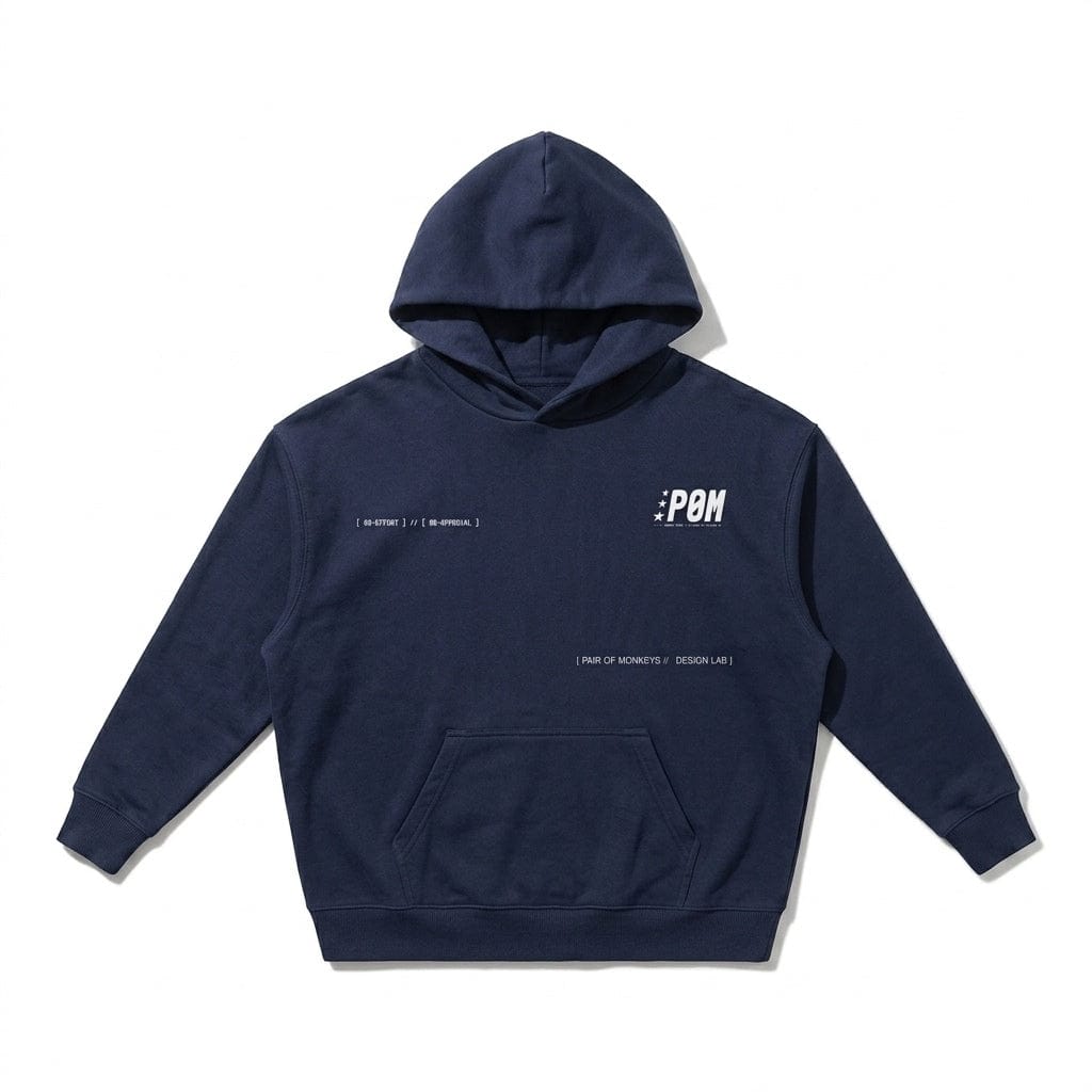 PØM ESSENTIALS — Love Is Drop-Shoulder Hoodie [021] | 430gsm Cotton-Poly ODMPOD