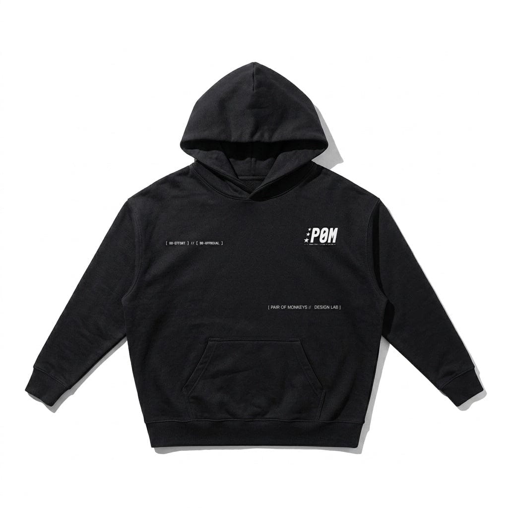 PØM ESSENTIALS — Love Is Drop-Shoulder Hoodie [021] | 430gsm Cotton-Poly ODMPOD