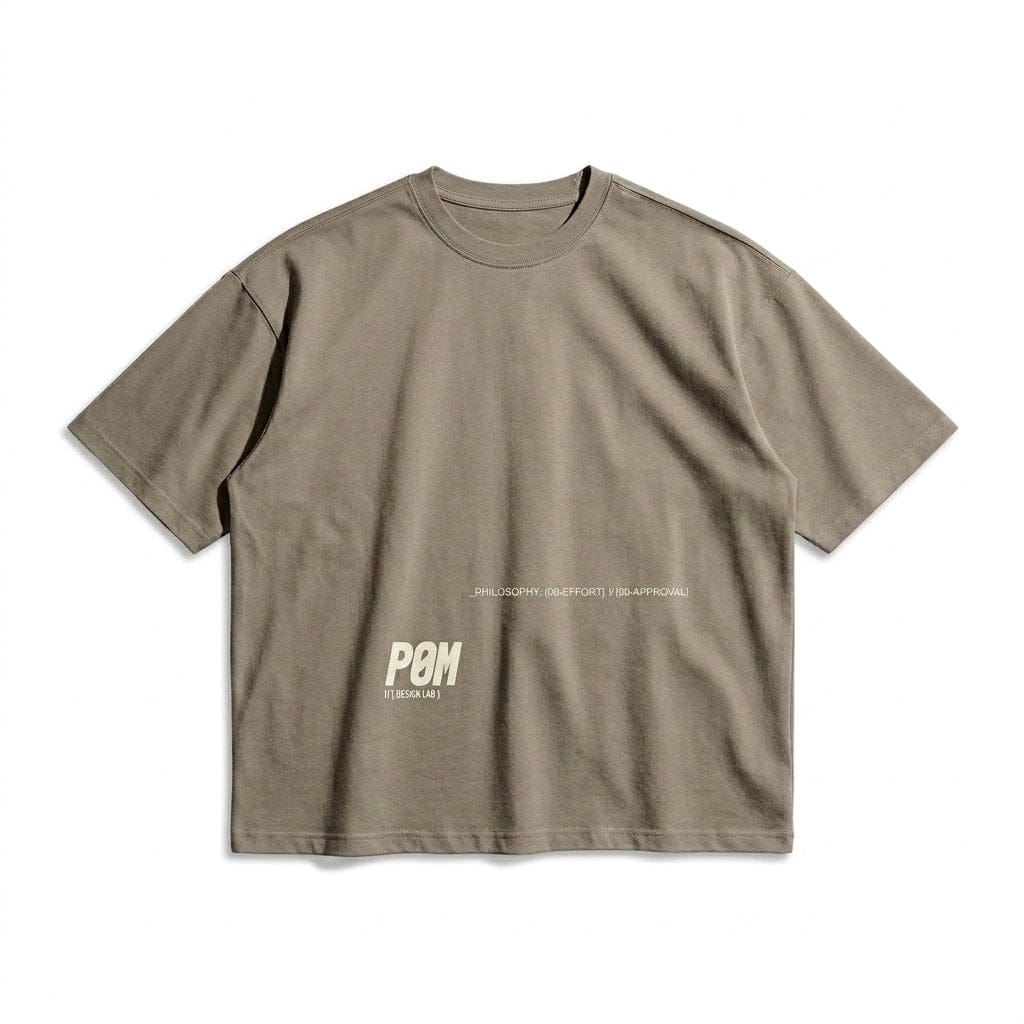 PØM ESSENTIALS — Boxy T-Shirt [022] | 280gsm Cotton PODpartner