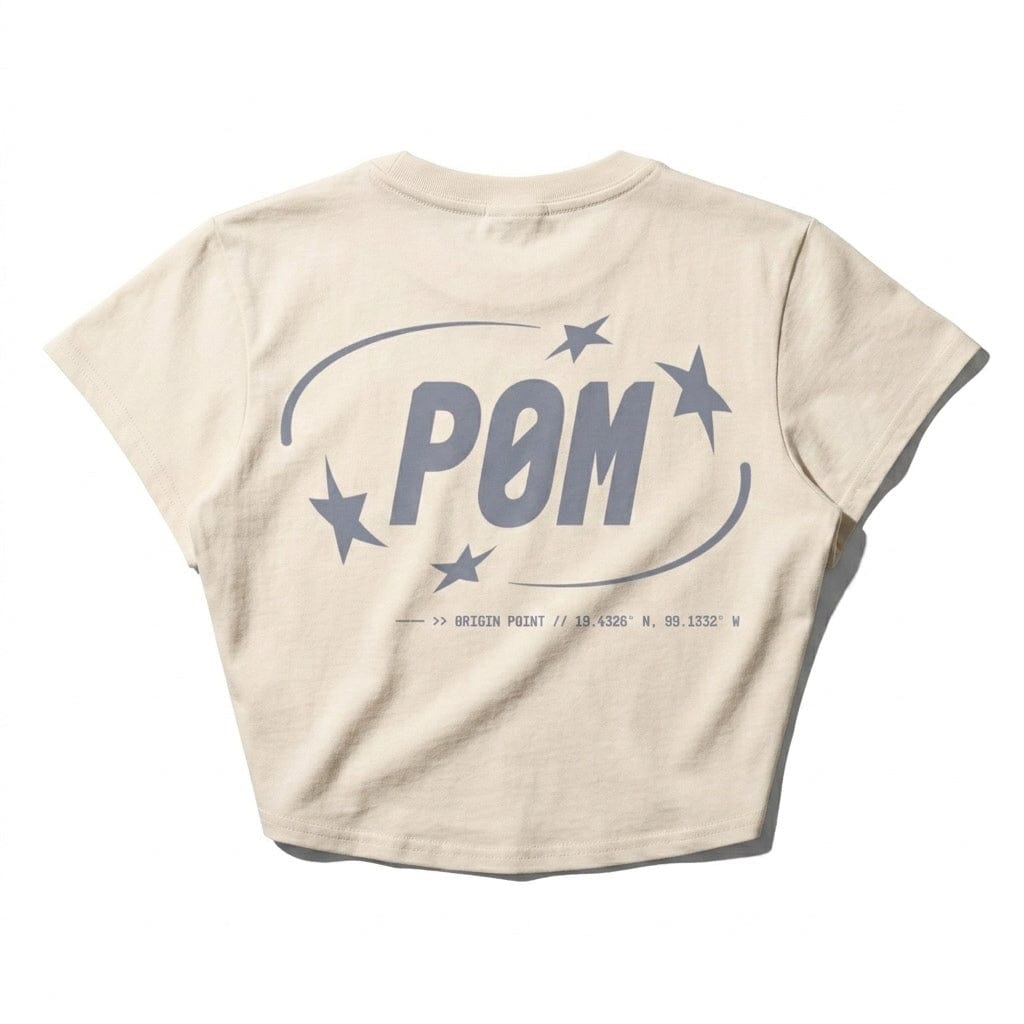 PØM ESSENTIALS — Crop Tee [018] | 100% Cotton PODpartner