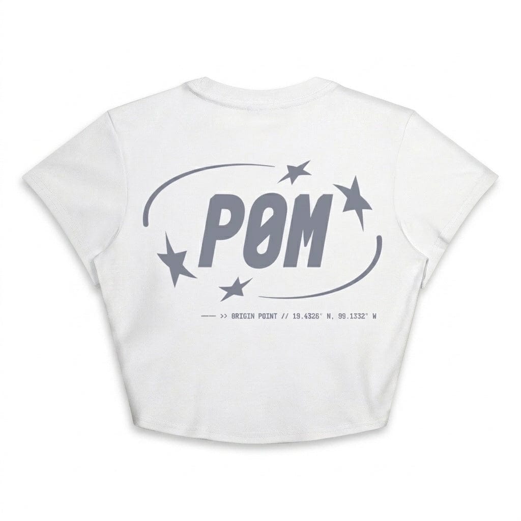 PØM ESSENTIALS — Crop Tee [018] | 100% Cotton PODpartner