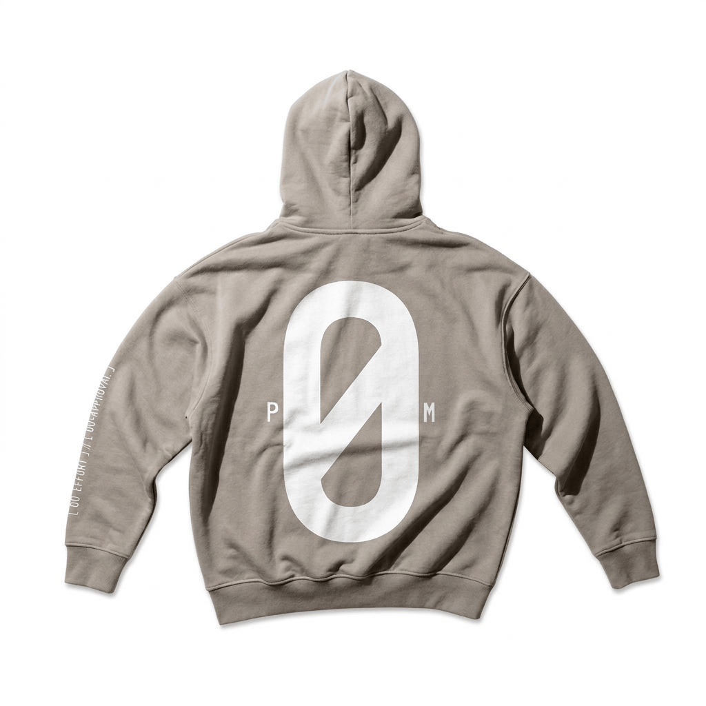 PØM ESSENTIALS — Boxy Oversized Hoodie [010] | 430gsm Heavyweight Pair Of Monkeys