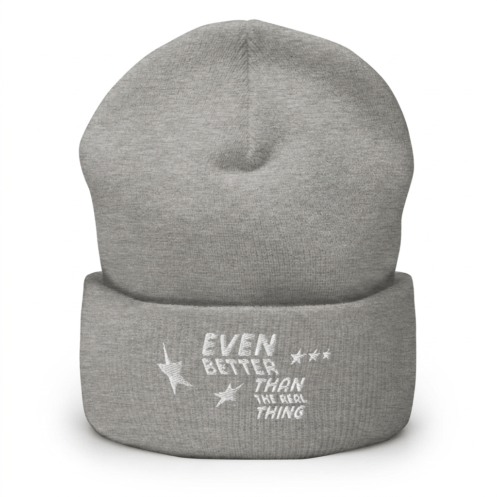 PØM ESSENTIALS — Real Thing Cuffed Beanie [025] Pair Of Monkeys